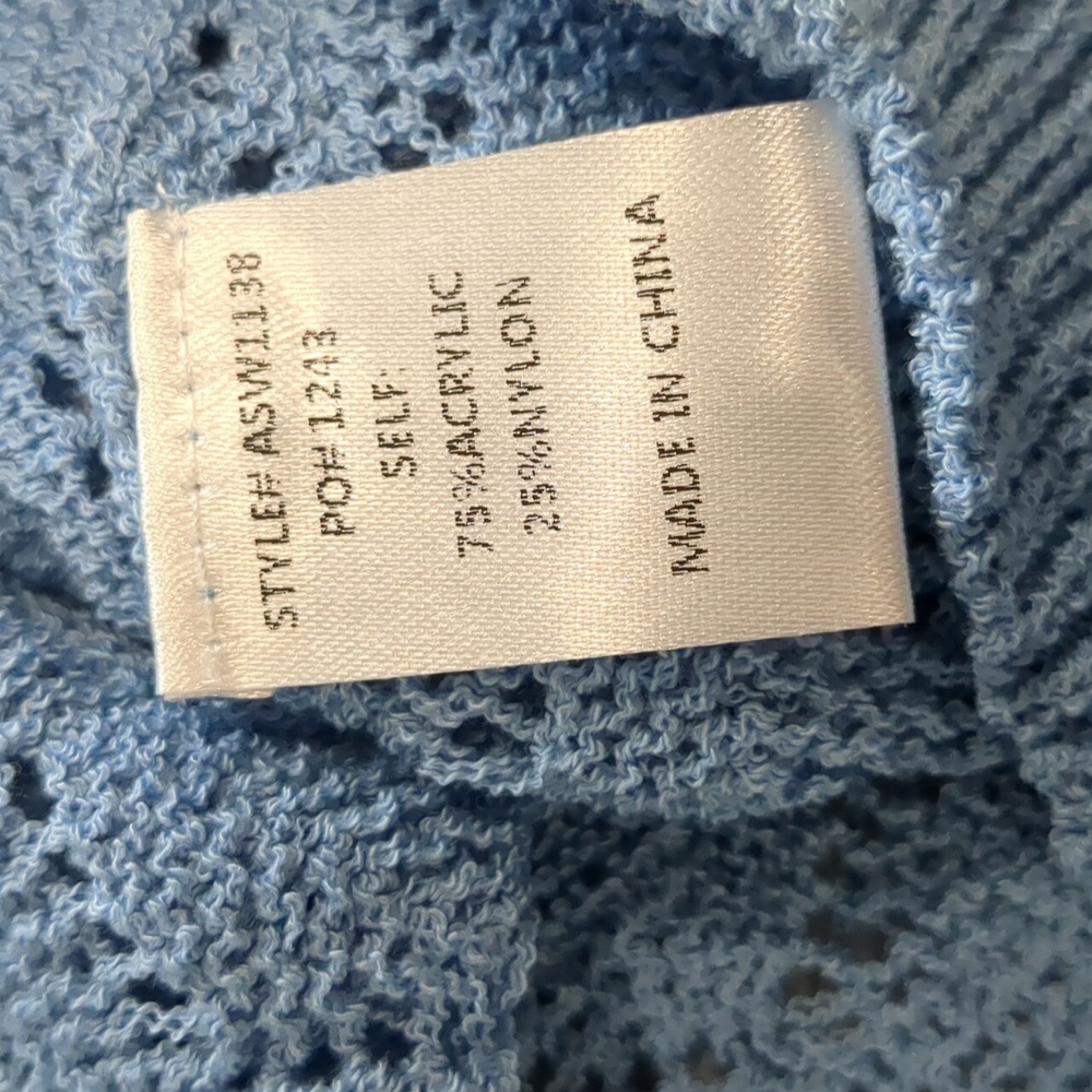 Anniewear Blue Diamond Knit Sweater - Picture 6 of 6